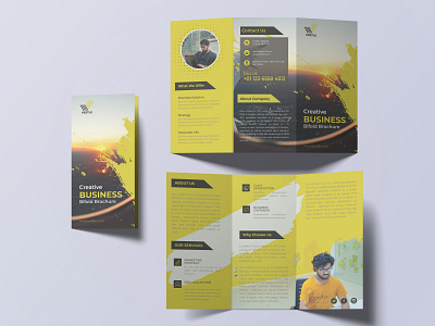 Business Tri-fold Brochure Design branding brochure design graphic design icon illustration logo minimal typography vector web