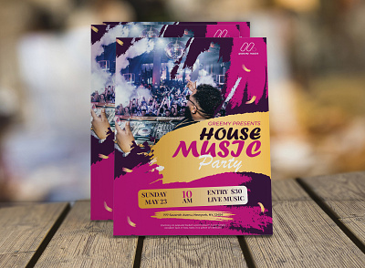 Music Party Flyer Design branding design graphic design illustration vector