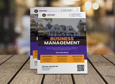 Business Management Flyer Design branding brochure design flyer graphic design illustration vector