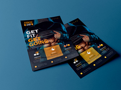 Fitness GYM Flyer Desgn branding brochure design flyer graphic design gym illustration logo vector