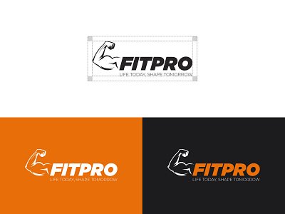 Fitpro Fitness logo Design and Branding branding design ecommerce fitness fitness center fitness club fitness logo graphic design gym gym logo gym logo design gymnastics health logo identity logo logo design logodesign logotype minimalist logo modern logo