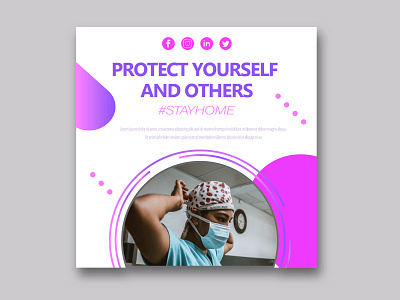 Protect yourself from Covid 19 Branding branding covid 19 covid 19 design covid branding graphic design logo motion graphics typography vector design