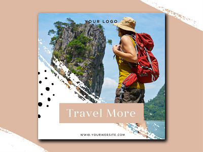 Travel agency social media post template branding design graphic design logo new design new post template new social media post template new template design social media post template travel agency post template travel agency template typography