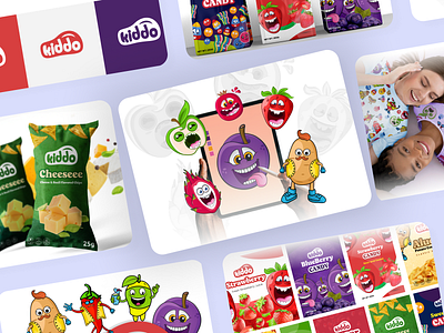 Packaging and Branding with Doodle artwork branding cartoon character character design doodle a day doodle art doodles funny character graphic design illustration jabin moni kids items line art monster package design package mockup packaging vector