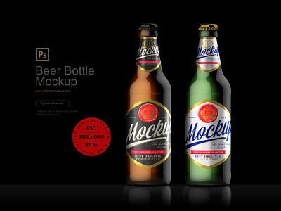 Beer Bottle Mockup