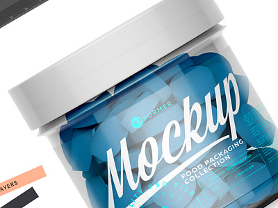 Download Plastic Jar With Tablets Mockup By Reformer Mockup On Dribbble