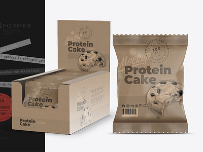 Kraft Display Box with Snack Bars Mockup animation branding coffee design foil food illustration logo mock up mockup mockups object package packaging packaging mockup product psd psd mockup smart object template