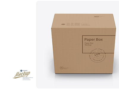 Kraft Paper Box Mockup 3d branding coffee design food graphic design illustration logo mock up mockup mockups motion graphics package packaging packaging mockup product psd psd mockup template ui