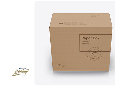 Kraft Paper Box Mockup