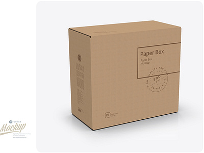 Kraft Paper Box Mockup