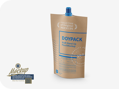 Matte Stand-Up Pouch Mockup design food illustration logo mock-up mockup package packaging psd template