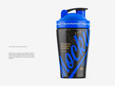 Protein Shaker Bottle Mockup LW 500ml branding coffee design food graphic design illustration logo mock up mockup mockups pack package packaging packaging mockup product psd smart object template ui vector