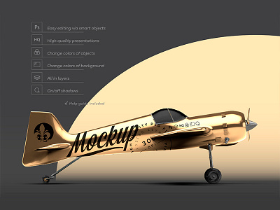Download Sport Airplane Mockup Designs Themes Templates And Downloadable Graphic Elements On Dribbble