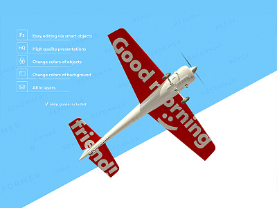 White Aerobatic Aircraft Mockup aircraft aircraft mockup airplane airplane mockup banner cport plane mockup half side half side view half turned plane plane mockup psd psd mockups smart layers smart objects sport sport aircraft sport aircraft mockup sport airplane sport airplane mockup