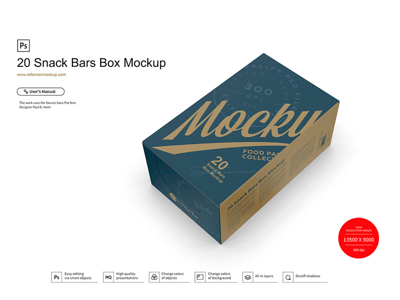 Download 20 Snack Bars Box Mockup By Reformer Mockup On Dribbble