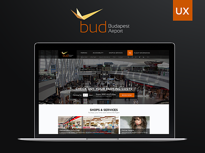UX rethinking - Budapest Airport Website