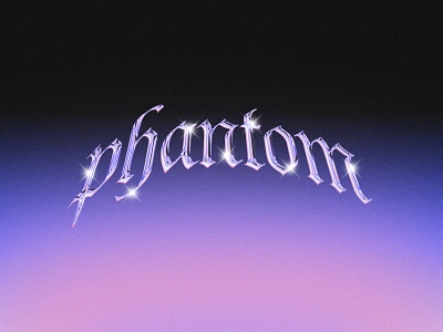 phantom 3d design pic typography