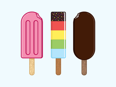 Ice Cream 🍦 colorful flat food ice cream illustration summer vector