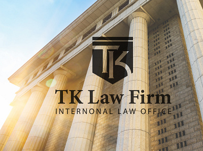 TK Law Firm branding design graphic design logo logo de typography