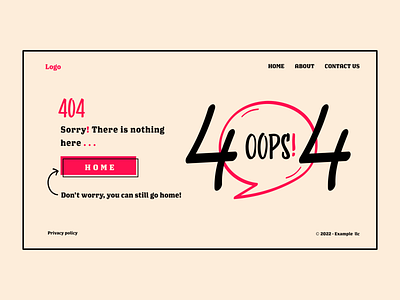 404 Page Redesign Version 3