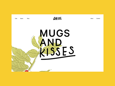 DA Website animation branding cafe coworking design parralax shop space typography webdesign website white