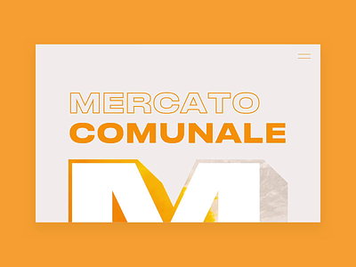 Mercato Website Animation animation branding comunale illustration logo mercato minimal typography ui ux web webdesign website website design
