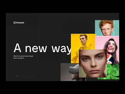 Timeslot design hero interaction scroll animation scrolling webflow