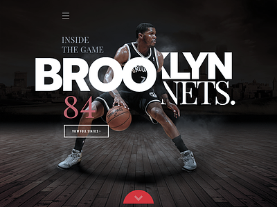 Brooklyn Nets app application basketball black dash dashboard design hero interface ios iphone sports