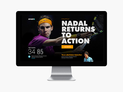 Sportz 2 counter dash design hero interacion interface nadal sports tennis