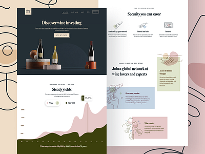 Why Vinovest 3d brand brand identity brand positioning branding branding agency icon iconography illustration investing investment landing page modern typography why page wine