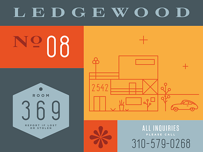 Ledgewood Numeral Set california clean eames homes los angeles mid century modern modern numerals