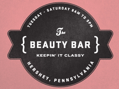 The Beauty Bar logo design kyle anthony