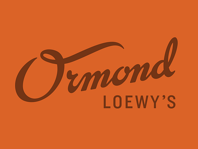 Ormond Loewy's california classic clothing department store furniture los angeles mid century modern script