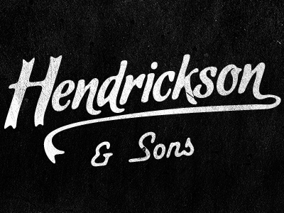 Hendrickson & Sons kyle anthony logo