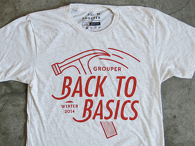 Back To Basics american apparel apparel grouper social club illustration tshirt type