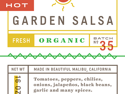 Organic Salsa Packaging