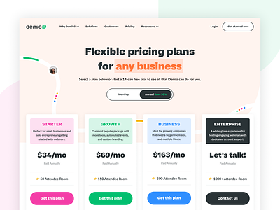 Demio Pricing Page!