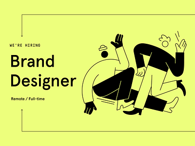 We're Hiring a Brand Designer! brand brand book brand designer brand identity branding design hiring icon illustration logo typography ui vector web design web designer webflow