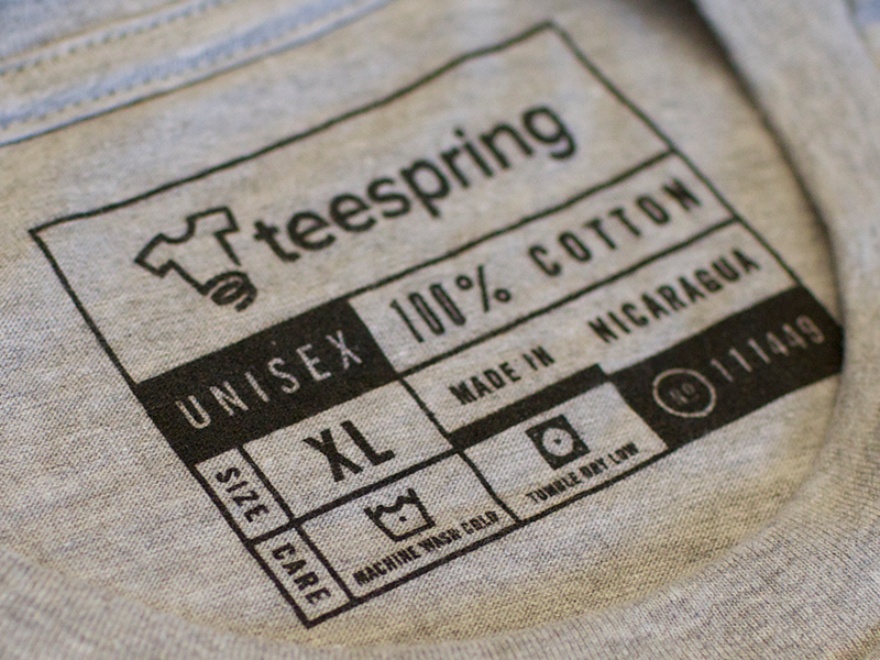 Teespring Clothing Tag by Kyle Anthony Miller for Teespring on Dribbble
