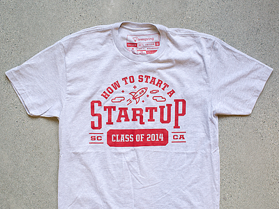 Startup Class apparel california colligate illustration lock up stanford startup y combinator