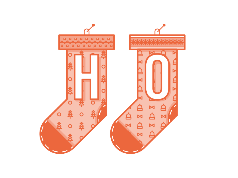 HO HO HO! christmas gif hohoho holiday illustration pattern stockings