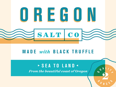 Oregon Salt Co. food illustration oregon packaging salt typography