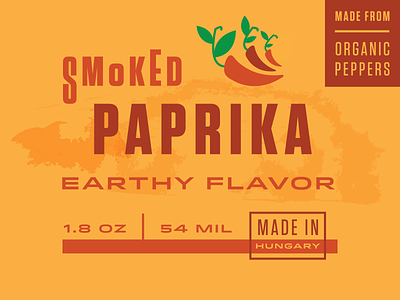 Smoked Paprika Label