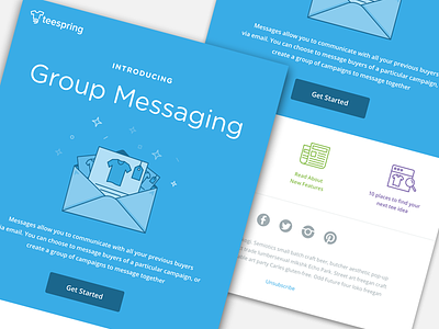 Group Messaging apparel email icon illustration letter message news newsletter