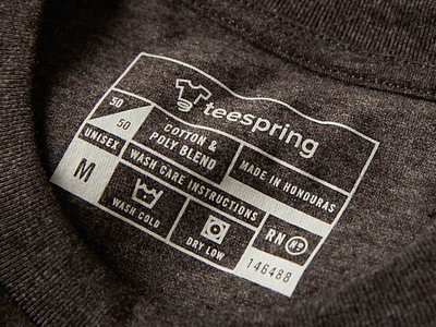 50/50 Tshirt Tag apparel brand branding cotton line art print start up tag tshirt typography