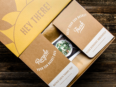 Hey there! delivery farm food fresh illustration packaging recycle sun typography