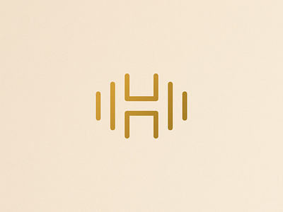 Honey H Mark brand identity branding h honey letter mark line art logo logo design