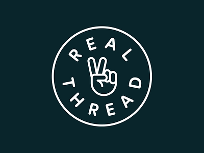 Real Thread Badge badge brand brand identity branding icon identity illustrator print