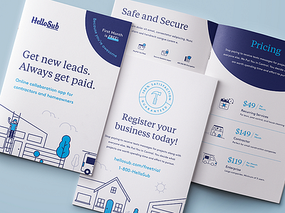 Branded Sales Booklet book booklet branding collateral illustration print sales