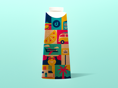 Water Bottle Design bottle design identity illustration packaging sf water